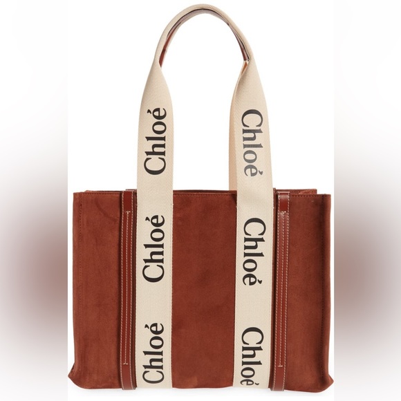 Chloe medium Woody Suede tote - Picture 3 of 7